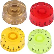 ERINGOGO 4pcs Durable Plastic Volume Tone Control Knobs for Electric Guitar Bass Easy to Install Corrosion Instrument Parts Suitable for Circuit Board Use