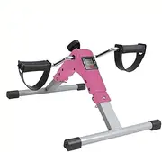 Pedal Exercisers Folding Pedal Exerciser,Adjustable Resistance Mini Exercise Bike Portable Foot Peddler Under Desk Bike With LCD Display For Arms And Legs