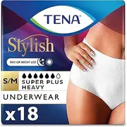 [TENA] Incontinence Underwear for Women, Super Plus Absorbency, Small/Medium, 18 Count