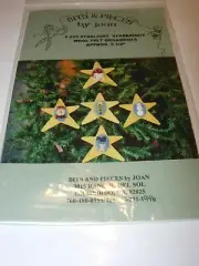CRAFTS UNCUT Sewing Pattern christmas TREE ORNAMENTS FELT WOOL TREE STAR SANTA