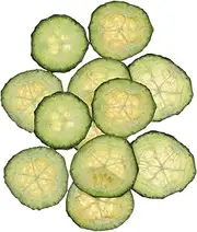SHINEOFI 12Pcs Dried Pressed Cucumber Specimen Dried Pressed Fruit Slices Funny Cucumber Chips for DIY Jewelry Phone Cases Crafts Scrapbooking Candle Making Supplies