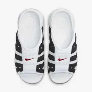 【NIKE 耐吉】W Air More Uptempo Slide 女 拖鞋 大AIR 氣墊 白黑紅(FJ0755-100)