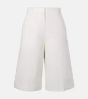 [Toteme] Toteme Cotton and linen Bermuda shorts AU 12 white