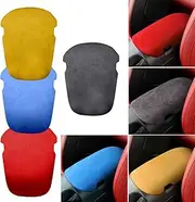 Alcantara Armrest Center Console Cover Panel Trim for Ford Mustang 2015-2021