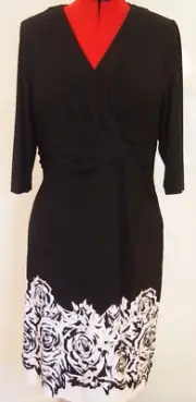 AUTOGRAPH Plus size 16 NEW 1/2 sleeve aline midi dress