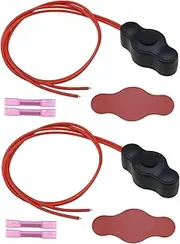 SING F LTD 2 Sets Waterproof Push-Button Switch Kit 12V On-Off Switch with Quick Connector for LED Accent Lighting on Motorcycles Cars Trucks ATVs Golf Carts