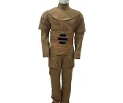Mandalorian Star Wars Yellow Flask Vest With Cummer Bund Custom Flight Suite 5pc
