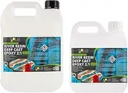Solid Solutions Deep Pour Epoxy Resin for River Tables - Crystal Clear, UV Resistant Deep Casting Resin Up to 50mm, Tintable | 6L Kit
