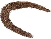 HOMSFOU Natural Wood Moon Wreath Frame DIY Garland Frame for Christmas Decoration Versatile Home Decor Accessory for Crafting Unique Wreaths for and Rustic Style