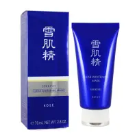 在飛比找momo購物網優惠-【KOSE 高絲】雪肌精淨白黑面膜 76ml