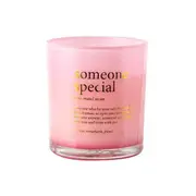 Someone Special Noun Vanilla Scented Pink Pearlescent Candle Gift Round 12.5cm