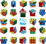 JOLLYFUN 24 Pcs Mini Cubes Bulk, Puzzle Cubes Party Favors, 1.18in 3×3×3 Cube Set, Stress Relief Toys, Party Favors Cube, Birthday Party Gifts, Party Supplies for Boys and Girls, Kids and Adults