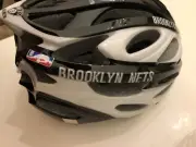 Brooklyn Nets Bicycle Helmet Lucky Explorers Kids Youth Black White NBA