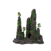 Aquatopia Fish Tank Ornament Mountain With Moss