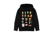 Minecraft Childrens/Kids Sprites Hoodie (Black) (9-10 Years)