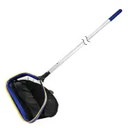POOL SKIMMER NET Leaf Rake with Telescopic Pole for Swimming Pools POOLVIO