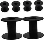 HOMSFOU 6PCS Empty Plastic Cable Spool for Wire Organization Durable Bobbins for Crafting and DIY Projects Neat Storage to Prevent Tangling and Damage