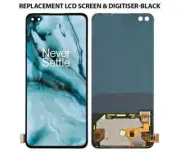 For Oneplus Nord LCD Display Rahmen Touch Screen Black