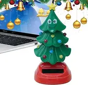 Christmas Solar Powered Dancing Toy,Solar Swinging Tree - Swinging Bobble Toy for Car Decoration, Parties Ornament, Home Desk Decoration