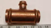 Viega 94772 -1-1/2”x 1-1/2”x 3/4" Copper Tee ProPress Zero Lead P x P x P