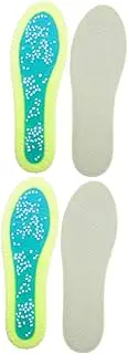 Ipetboom 2 Pairs Sports Insole Fillers Heels Inserts Grip Boots Shoes Pads Sole Protectors Freshener Liner Product Soles Warmers Spreader Sockless Sneakers Store Foam Heel Pads Net Green