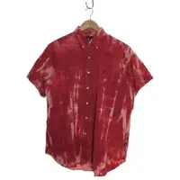 在飛比找蝦皮購物優惠-Ralph Lauren休閒襯衫 男裝棉 短袖 紅色日本直送