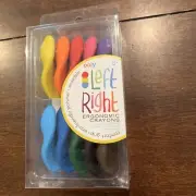 OOLY Left Right Ergonomic Crayons Set of 10 Polymer Erasable NEW Crayons Age 3+