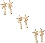 Healvian 3sets 2pcs Tassel Charms with Rhinestones for DIY Garment Accessories for Shoes Boots Bags and Clothing Decoration 2pcs*3