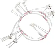 LOORGVEL 1set Tracer Rigs Fishing Wire Leaders Anti-Tangle Fishing Accessory Kit Durable Corrosion-Resistant Design