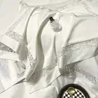 Bedding Set 4pcs 120s Cotton Embroidery Duvet Cover Flat Sheet Pillowcases White