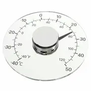 Clear Fahrenheit Celsius Degree Circular Outdoor Thermometer Hygrometer Temperature Humidity Meter