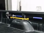 Axe and shovel mount. In-bed mounting brackets. Chevy Silverado or similar