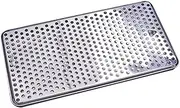 Drip Tray,Stainless Steel Drip Tray,Kegerator Beer Drip Trays,Rectangular Stainless Steel Beer Surface Mount Drip Tray,No Drain,for Home Bar Mini Fridge Without Drain,Round Hole
