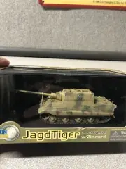 Dragon Armor #60111 Jagdtiger Porsche Version With Zimmert 1/72 Diecast Nib