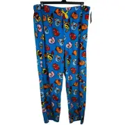 PAC-MAN Men's XL Blue Lounge Pajama Pants Super Soft NWT