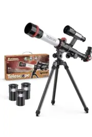 ToyerBee Kids Telescope with 3 Eyepieces & Compass, Astronomy Space And Stem