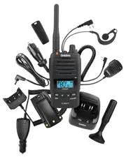UNIDEN UH850S-DLX DELUXE PACK UHF CB 5 WATT RADIO WATERPROOF HANDHELD FULL KIT