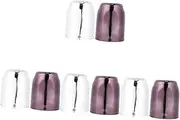 ibasenice 4sets Dice Cup Game Accessory Stylish Plastic Dice Holder for Party Games Tabletop Entertainment 2pcs*4