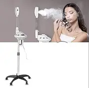 Facial Steamer, on Wheels Rocker Arm Single Arm Hot Facial Aroma Beauty Salon Spa Hot Face Steamer Skin Care Tool for Home Salon Spa Supplies