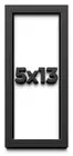 5x13 In Shadow Box Frame Black | 1 inches Deep Real Wood Contemporary Shadowbox