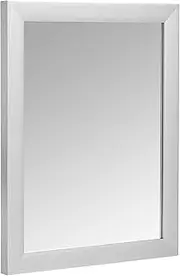 Amazon Basics Rectangular Wall Mirror 41 x 51 cm - Standard Trim, Nickel