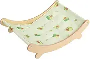Ｂｅｓｇａ Cat Hammock Bed,Cooling with Wood Frame with Gel Mat,Sleeping Resting Portable Cot Sofa Lounge Chair Indoor Puppy Outdoor, S