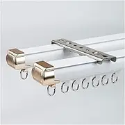 Ceiling Curtain Track Set,Room Divider Track, Shower Curtain Track Set with Hooks and All Accessories for Living Room, Bed Room, Closet and Sliding Door(B Ceiling Mounted,120Cm)
