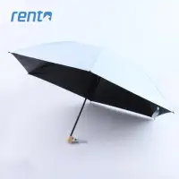 在飛比找momo購物網優惠-【rento】日式超輕黑膠蝴蝶晴雨傘_水色(日系傘 黑膠 降