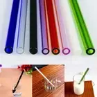 4pcs Tea New Wedding Pipette Pyrex Glass Drinking Straw Reusable Straight Bend
