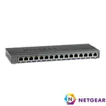 NETGEAR GS116E - PROSAFE PLUS 簡易網管 16埠 1000M GIGA /VLAN/QOS