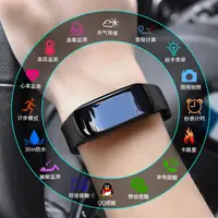 在飛比找樂天市場購物網優惠-適用于小米華為手環運動男女電子手錶多功能體溫智慧手環
