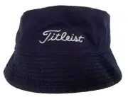 NEW TITLEIST Women’s Reversible Cotton Golf Bucket Hat/Cap-Navy/Blue Plaid