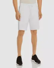 $145 Theory Men's White Stripe Relay Jersey Side Drawstring Shorts Size L