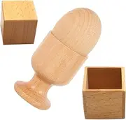 Early Education Toys Set 2 Pack Hand-Eye Coordination Wooden Egg Cup Toys Sensory Wooden Toys for Toddlers